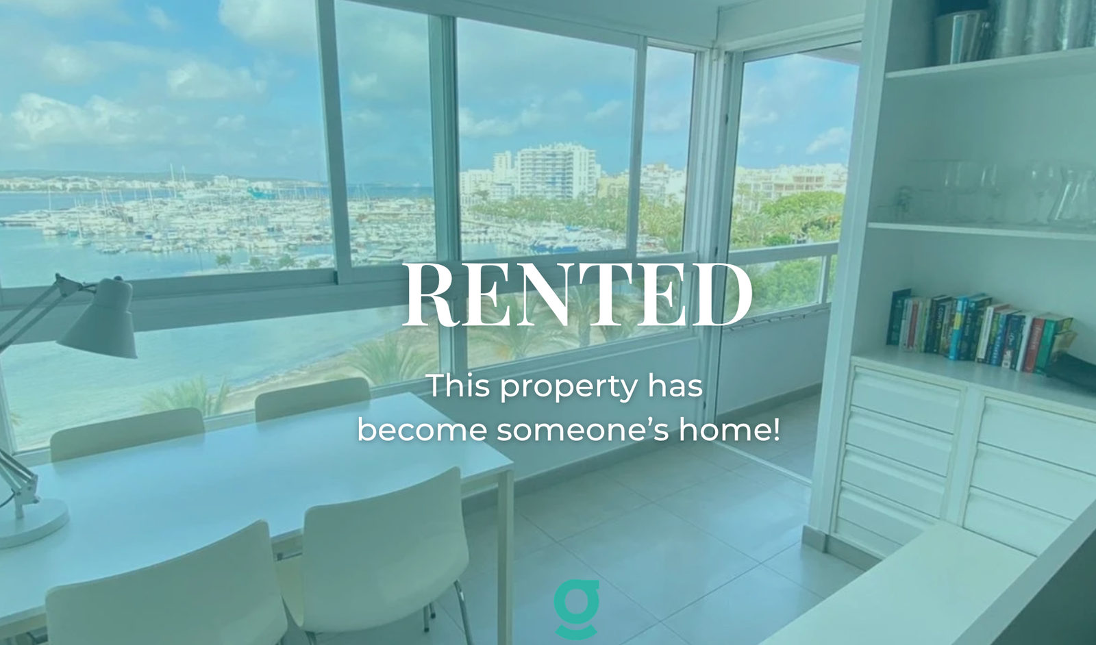 RENTED Cute 1-bed apartment with full frontal sea view from mid September
