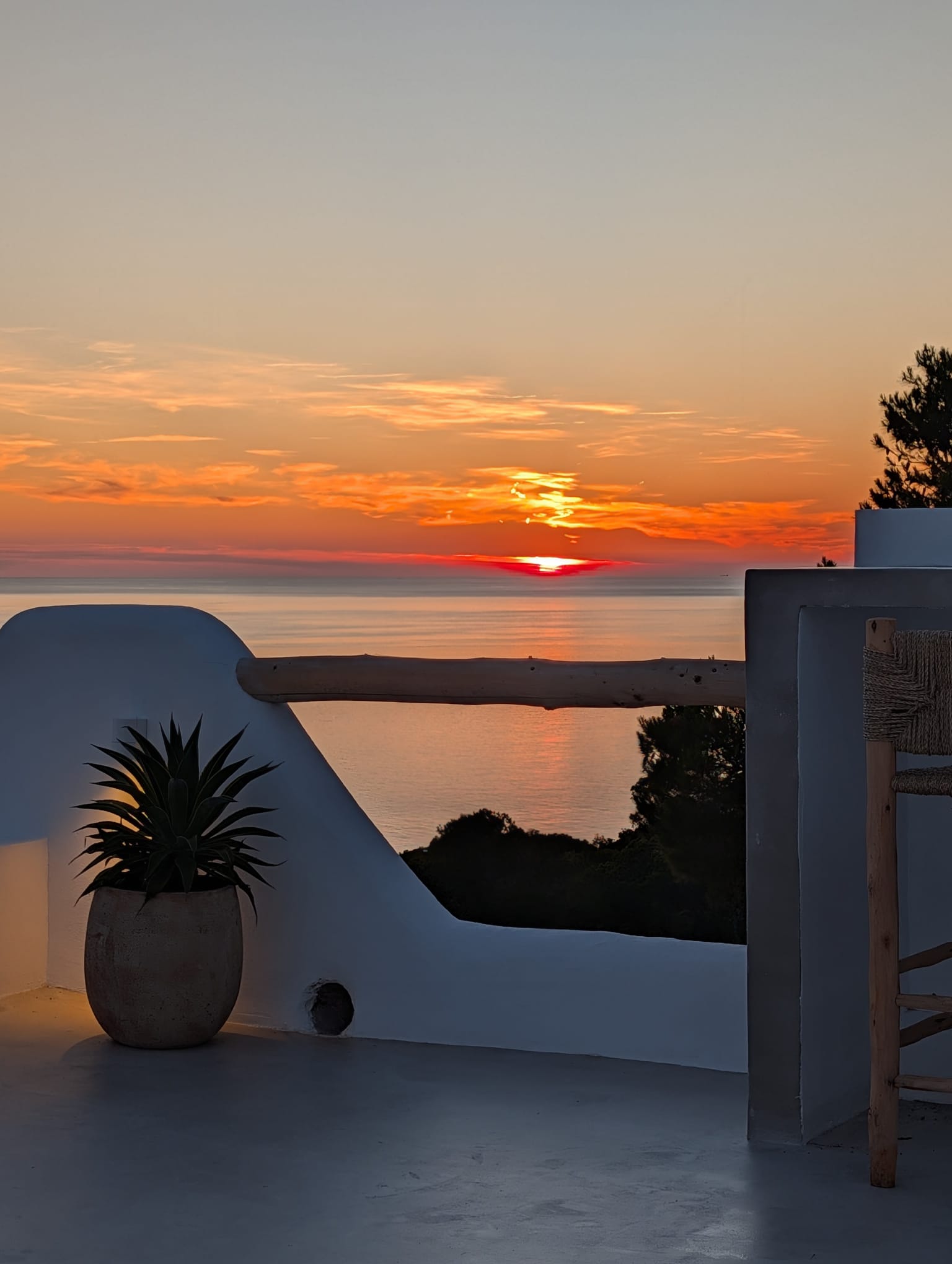 Boho Chic Sea View Apartment with Private Rooftop in Cala Vadella for Summer Rent