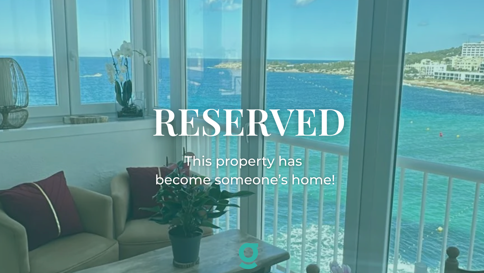 RESERVED For Sale in San Antonio 2 Bed / 2 Bath Apartment with Sea View