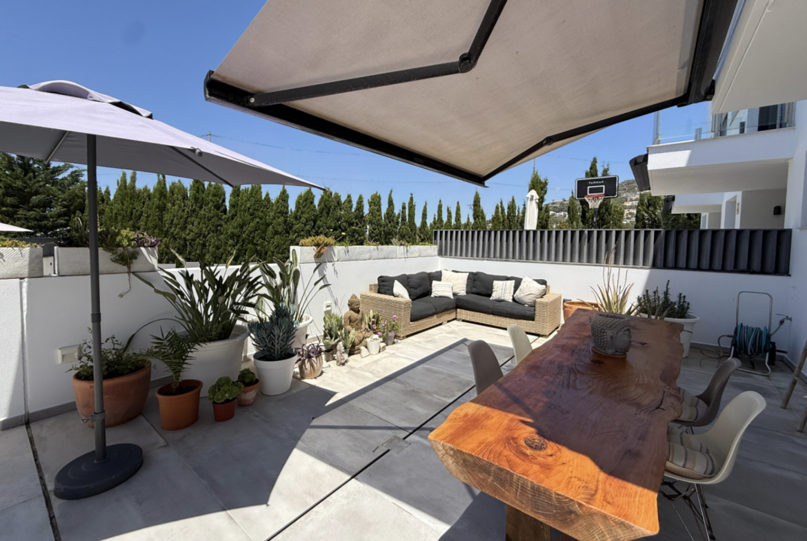 Modern Corner Townhouse with Communal Pool in Jesús For Sale
