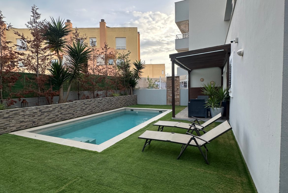 3-Bedroom Groundfloor Apartment with Private Pool for Long-Term Rental in Es Viver